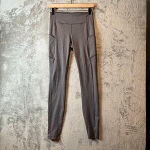 Lululemon Speed Up Tights Heathered Black Gray Size 6 Tall 31”